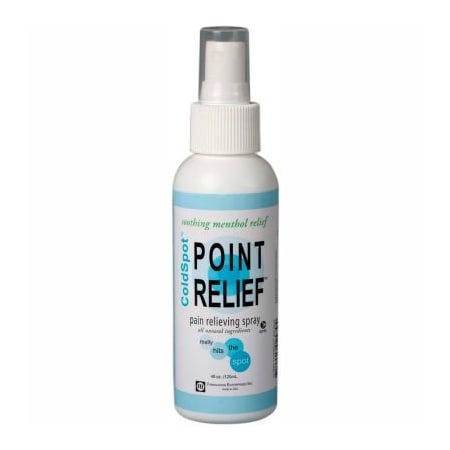 Fabrication Enterprises Point Relief ColdSpot Pain Relief Spray, 4 oz. Bottle, Case of 12 11-0701-12